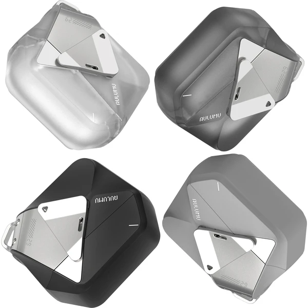 Aulumu A29 Geometric Case pouzdro AirPods 4 Translucent Gray - Pouzdra - Obrázek 0a25aee19f184c2a8c01c32dc6270807