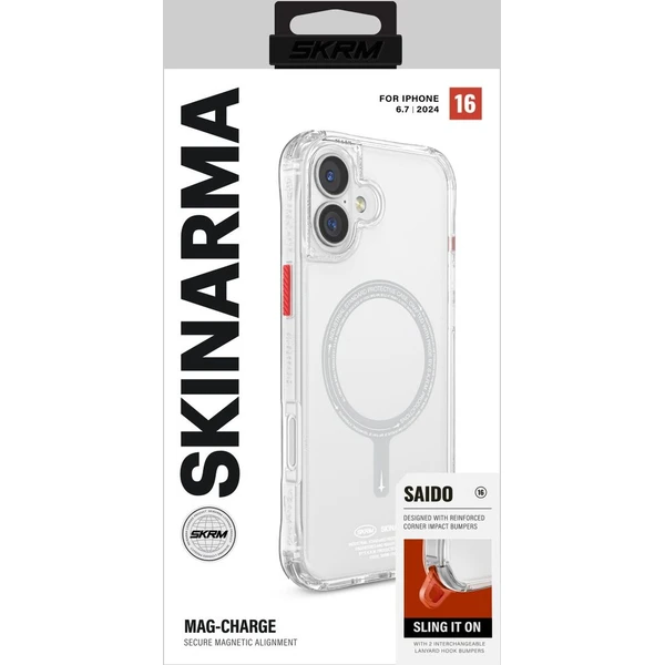 SKINARMA Saido Mag-Charge kryt iPhone 16 Plus čirý - Pouzdra - Obrázek 0a30decbc2d2456e900ceb5e86662cd9