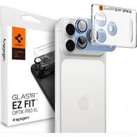Spigen Glass tR EZ Fit Optik Pro XL 1 Pack sklo na fotoaparát iPhone 18 Pro Max světle modré - Ochranné folie a skla