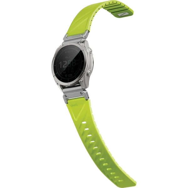 UNIQ Fluo Magnetický řemínek pro Garmin (Quick Release/QuickFit 26 mm) Dark Lime
