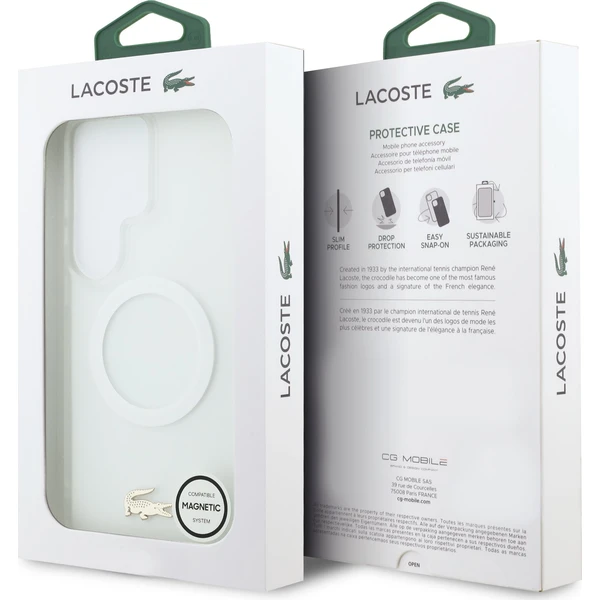 Lacoste PC/TPU Frosted Finish Gold Logo Magnetic kryt Samsung Galaxy S26 Ultra bílý - Pouzdra - Obrázek 0a6aa9f07bb34d96b303d09f9e925a65