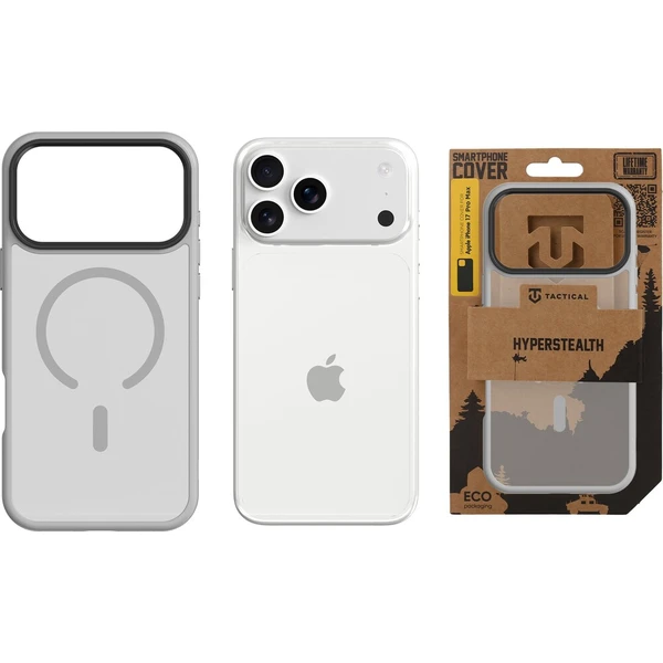 Tactical MagForce Hyperstealth kryt iPhone 17 Pro Max/18 Pro Max Light Grey - Pouzdra - Obrázek 0a84edbaabd942359432e3fb2ec36b7a