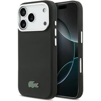 Lacoste Iconic Petit Pique Metal Logo MagSafe kryt iPhone 17 Pro černý - Pouzdra
