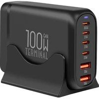 OBAL:ME Terminal GaN Stolní nabíječka 4C2A 100W černá - Nabíječky