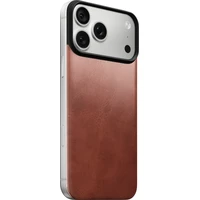 Nomad Magnetic Leather Back (Horween) MagSafe kožený kryt iPhone 17 Pro Max/18 Pro Max Olde Dublin - Pouzdra