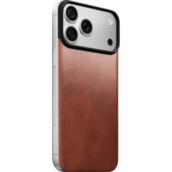 Nomad Magnetic Leather Back (Horween) MagSafe kožený kryt iPhone 17 Pro Max/18 Pro Max Olde Dublin - Pouzdra - Obrázek 0b09e73ac371450ca4cc85492e3b7fa8