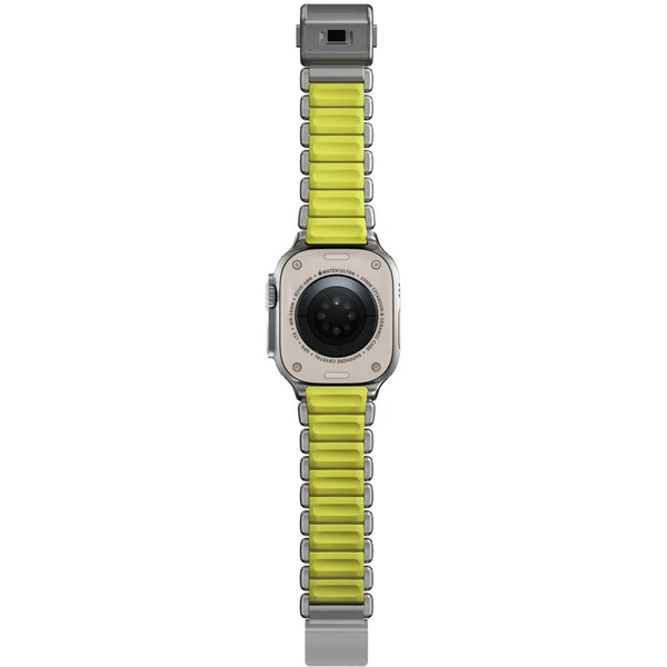 Nomad Stratos Band FKM řemínek Apple Watch 45/46/49mm Natural Titanium/Volt - Řemínky - Obrázek 0b0f12f79d524e4d99fea882f217dee8