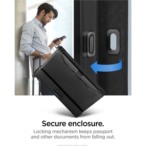 Spigen Universal Passport Holder pouzdro na cestovní doklady černé - Pouzdra - Obrázek 0b17c36ec65c47f7ac5452604669fcbd