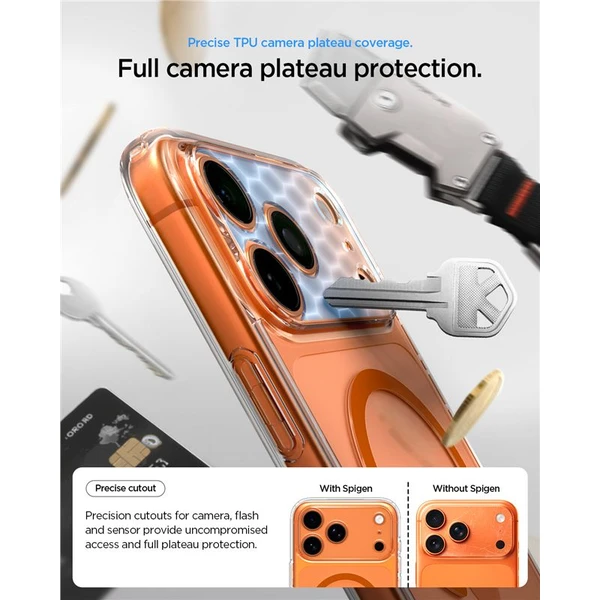 Spigen Ultra Hybrid MagSafe kryt iPhone 17 Pro clear orange - Pouzdra - Obrázek 0b4ad51c3134428aab5aa739ed5d923e