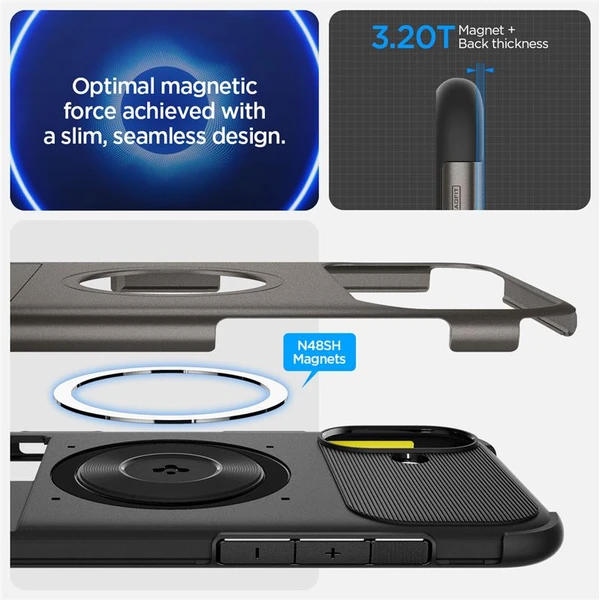 Spigen Slim Armor MagSafe kryt iPhone 16 gunmetal - Pouzdra - Obrázek 0b4c00b2f58948d9bac64e27f9a8800b