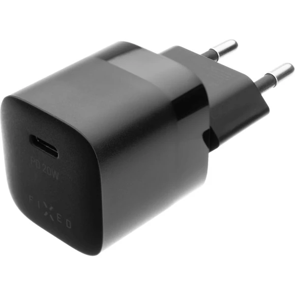 FIXED Mini nabíječka s USB-C výstupem a kabelem USB-C 1 metr PD 20W černý - Nabíječky - Obrázek 0b552caa04bc48839b347e55a2f6e5f3