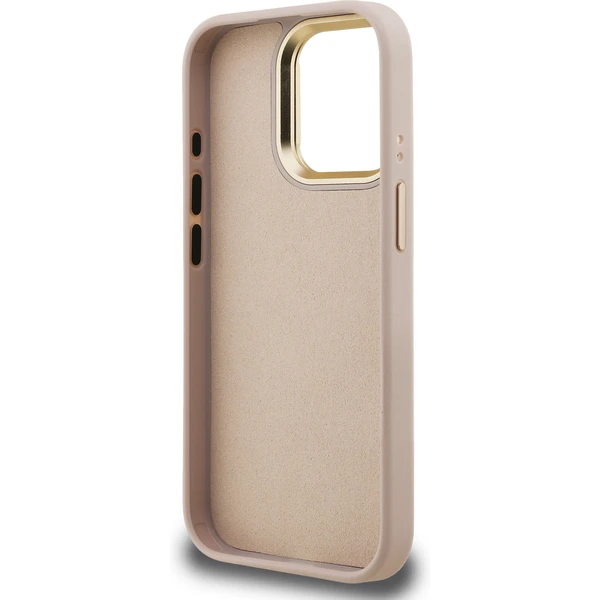 Guess PU 4G Metal Logo Stand Camera Frame kryt iPhone 15 Pro Max růžový - Pouzdra - Obrázek 0b6cda216a2c4ab5a85d710eafa1330f