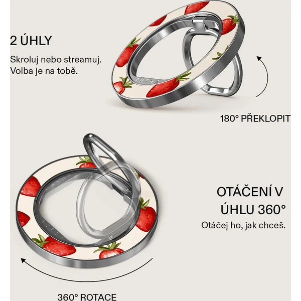 Burga Magnetic Ring držák Freshly Picked stříbrný - Držáky - Obrázek 0b73cd70564a406ab8aac2ebbb6eb611