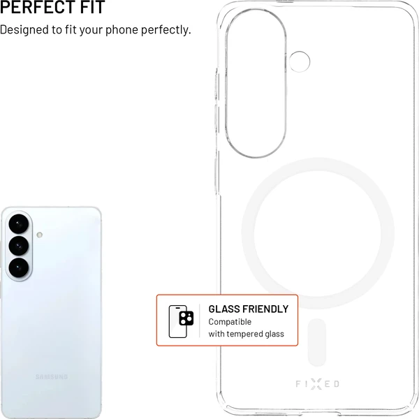 FIXED MagShell ultratenký kryt s MagSafe Samsung Galaxy S26 čirý - Pouzdra - Obrázek 0b73fe44dfe448a78b0d9b2091846379