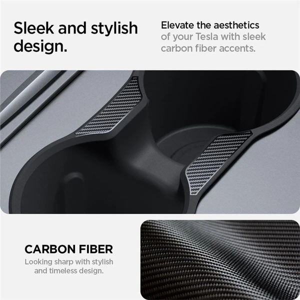 Spigen Center Console Cup Holder Insert Relaxed Grip vložky do držáku nápojů Tesla Model Y/3 - Držáky - Obrázek 0bd0c380e7ab4c7fb48f3f434ac9fdda