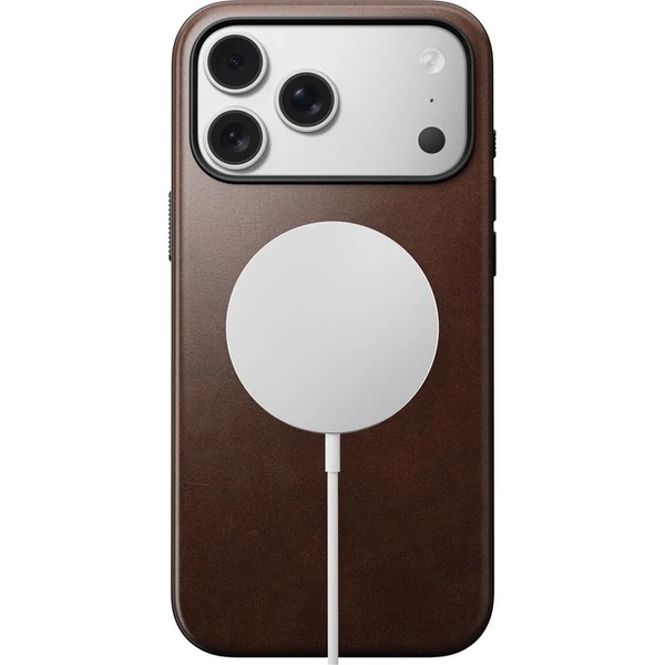 Nomad Modern Leather Case (Horween) MagSafe kožený kryt iPhone 17 Pro Max Rustic Brown - Pouzdra - Obrázek 0bd68164062f48938979f9e36d54eac1