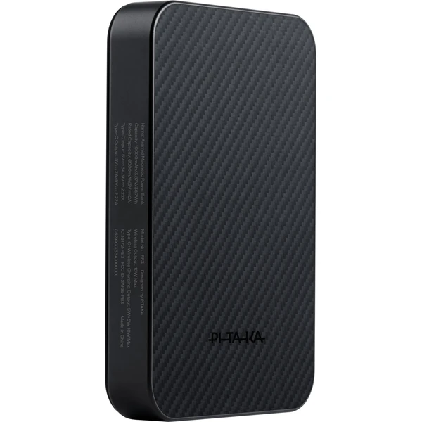Pitaka Power Bank Qi2, 10 000 mAh Black/Grey