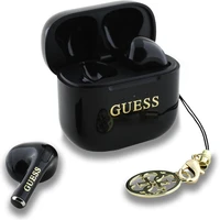 Guess Classic Logo Charm TWS bezdrátová sluchátka černá - Sluchátka