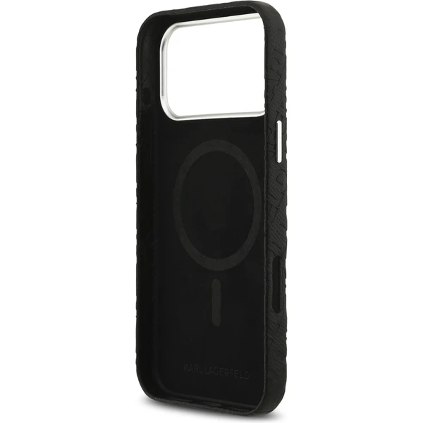 Karl Lagerfeld Grained PU Repeated Logo MagSafe kryt iPhone 17 Pro Max černý - Pouzdra - Obrázek 0c6d3da4bb3b4f83a0049a0ccc8c67b7