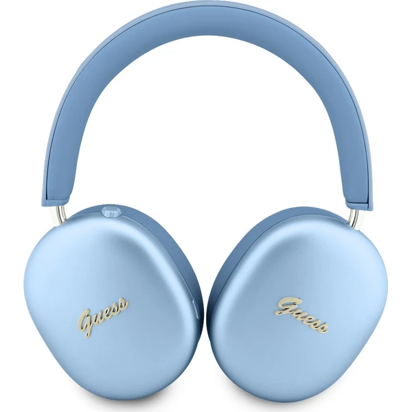 Guess Metallic Finish Gold Script Logo ENC bezdrátová sluchátka světle modrá - Sluchátka - Obrázek 0c713bf824c548519cd7db952e1e330b