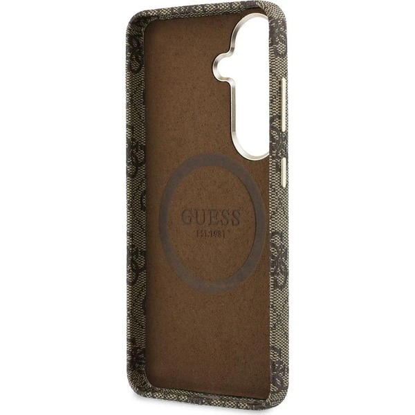 Guess PU 4G Script Metal Logo Magnetic kryt Samsung Galaxy S26 hnědý - Pouzdra - Obrázek 0c7bd772302a4200a2affc60917ae102