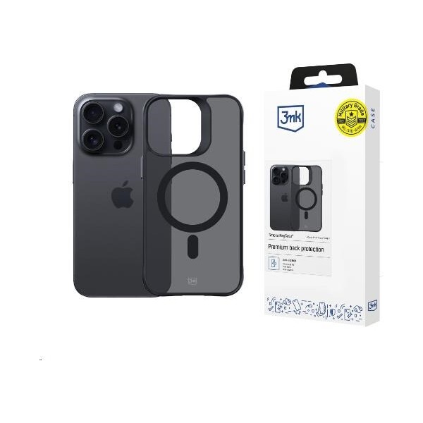 3mk Smoke MagCase kryt iPhone 15 Pro Max