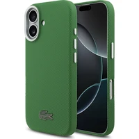 Lacoste Iconic Petit Pique Metal Logo MagSafe kryt iPhone 17 zelený - Pouzdra