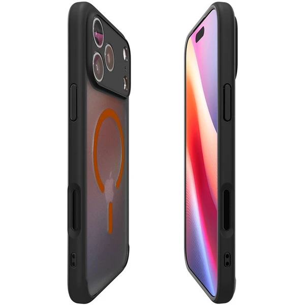 Spigen Ultra Hybrid MagSafe kryt iPhone 17 Pro Max frost black orange - Pouzdra - Obrázek 0cd1c157650a456dab308eaa7e305dfa
