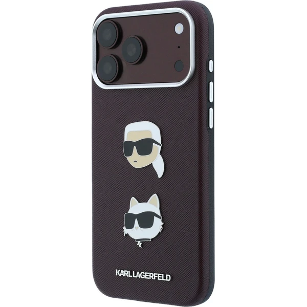 Karl Lagerfeld PU Semi Wrap Saffiano K&CH Heads kryt iPhone 18 Pro Max vínový - Pouzdra - Obrázek 0cd6d76982a24e889b269f655d4ae6fd