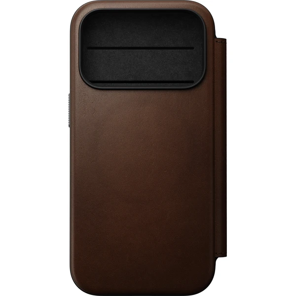 Nomad Modern Leather Folio MagSafe kožené pouzdro iPhone 17 Pro/18 Pro Brown - Pouzdra - Obrázek 0cda937e611c463abe0cabf24aa78f18