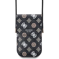 Guess PU 4G Peony Multicolor taška na telefon černá - Pouzdra