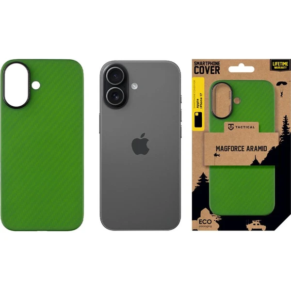 Tactical MagForce Aramid kryt Apple iPhone 17 zelený - Pouzdra - Obrázek 0d1c710b54704fe790aab174c8f1fb70