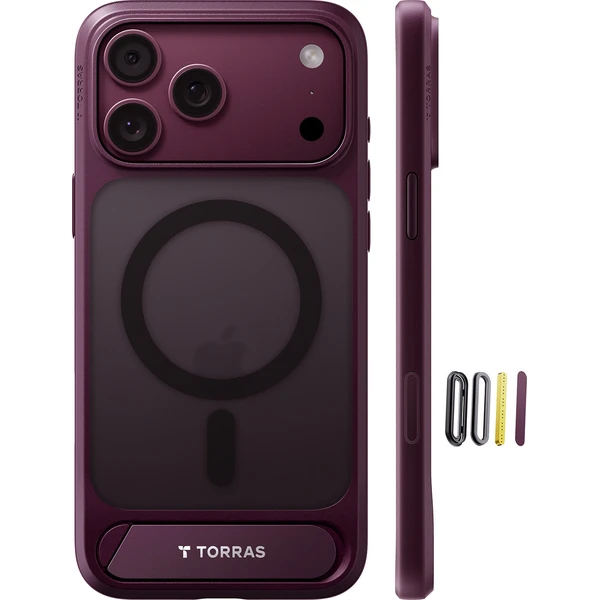 Torras Ostand L1 MagSafe kryt iPhone 18 Pro fialový - Pouzdra - Obrázek 0d2e27cbffb1461c9597589d07139dd9