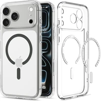Spigen Ultra Hybrid MagSafe kryt iPhone 18 Pro Max/17 Pro Max clear graphite - Pouzdra