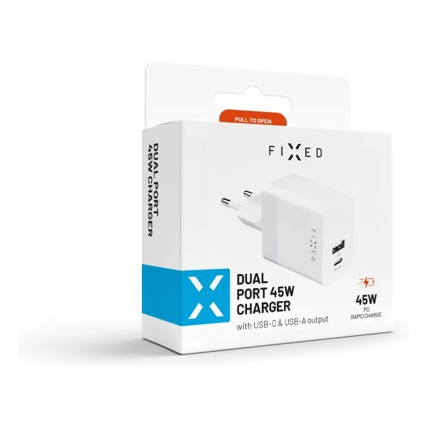 FIXED Mini nabíječka s USB-C/USB-A, PD, 45W, bílá - Nabíječky - Obrázek 0d9723df4b5643ce8becef2e8d680de5