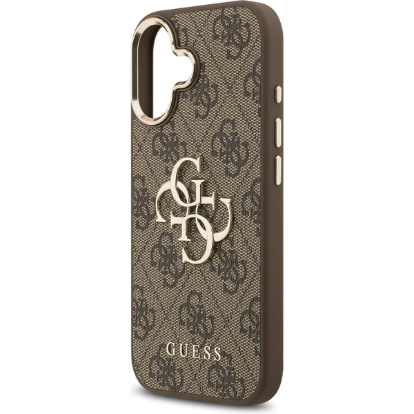 Guess PU Leather 4G Metal Logo Gold Frame MagSafe kryt iPhone 17 hnědý - Pouzdra - Obrázek 0db15515b7fc41b6b07de2713d084878