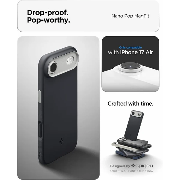 Spigen Nano Pop MagSafe kryt iPhone Air black sesame - Pouzdra - Obrázek 0dbaeed0f2d243d8bd472c136b2114e7