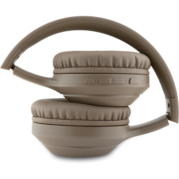 Guess Classic Silver Logo Bluetooth bezdrátová sluchátka hnědá - Sluchátka - Obrázek 0dbf45cb87c64fc7b25ac0051195db89