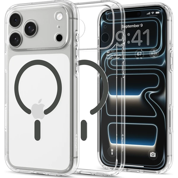 Spigen Ultra Hybrid MagSafe kryt iPhone 18 Pro Max/17 Pro Max clear graphite - Pouzdra - Obrázek 0e12259127744248943efbcb28214eb4
