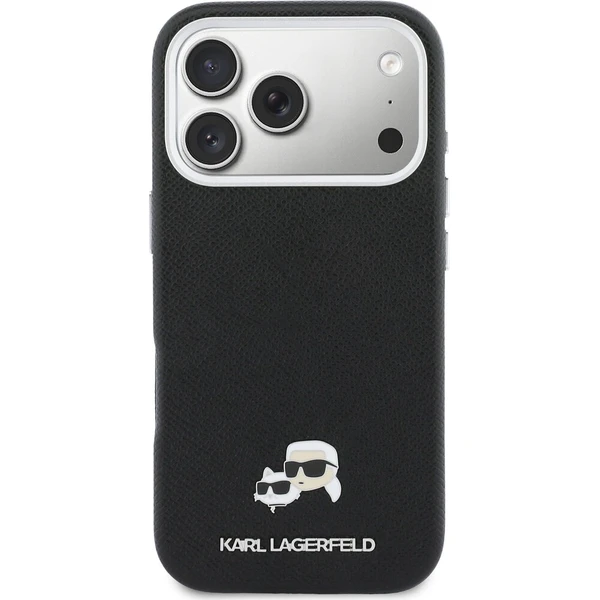 Karl Lagerfeld PU Karl and Choupette Heads Pins MagSafe kryt iPhone 17 Pro Max černý - Pouzdra - Obrázek 0e1885f64ecf4a2fb6d46941d4f71194