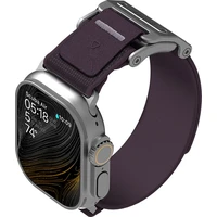 Aulumu A11 Mag Buckle Slim řemínek Apple Watch 49/46/45/44/42mm Silver Buckle/Might Purple Strap - Řemínky
