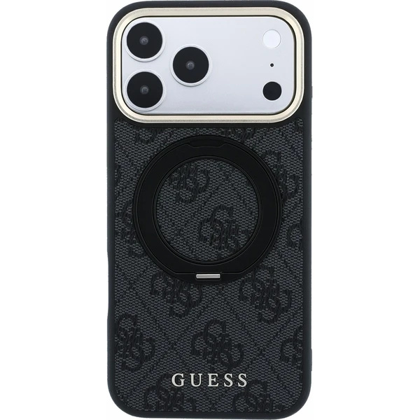 Guess PU 4G Ring Stand MagSafe kryt iPhone 18 Pro Max černý - Pouzdra - Obrázek 0e3ee2c90692419d9c925d5d8bd02872