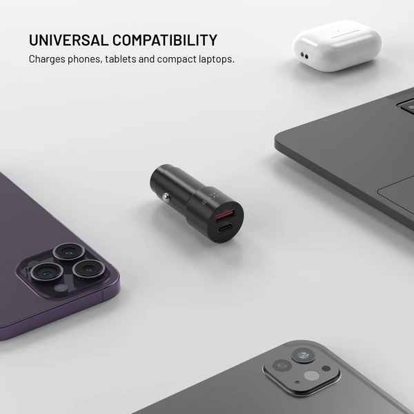 FIXED (63W) autonabíječka s USB-C/USB-A, PD 3.0, černá - Nabíječky - Obrázek 0e52779c4d35497490a9eb726f59f213