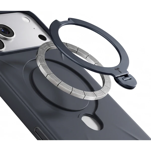 Torras OStand Q3 Silicone MagSafe kryt iPhone 18 Pro Max černý - Pouzdra - Obrázek 0e595f51975d47a28967f561cb6abfd1