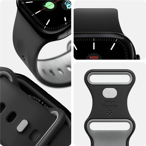 Spigen Nano Pop Band řemínek Apple Watch 42/41/40mm černý/šedý - Řemínky - Obrázek 0e601067323240989276619af570f9dc