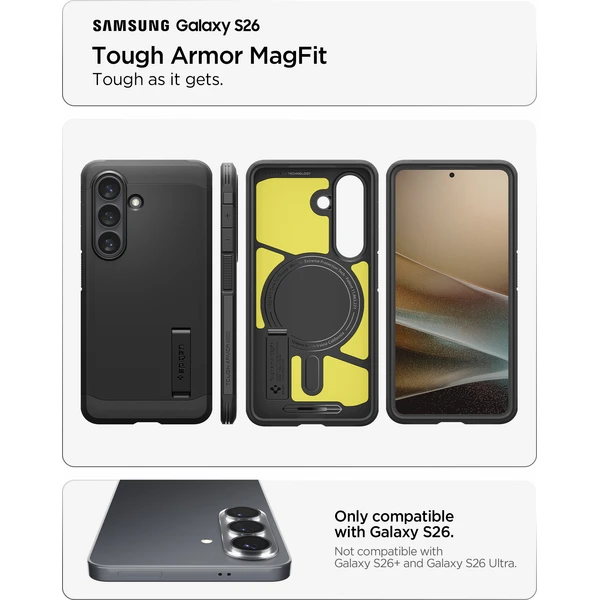 Spigen Tough Armor MagSafe kryt Samsung Galaxy S26 černý - Pouzdra - Obrázek 0e7bed4da33c461bb0e05c2f0cfa9e3a