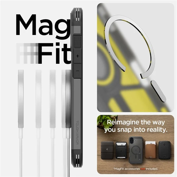 Spigen Tough Armor MagSafe kryt iPhone 16 frost black - Pouzdra - Obrázek 0e8b14ef4f234461ab4f711aba959e51