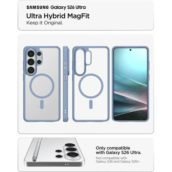 Spigen Ultra Hybrid MagSafe kryt Samsung Galaxy S26 Ultra modrý - Pouzdra - Obrázek 0e8e3bc01ad845dab6088b16bf9f713e