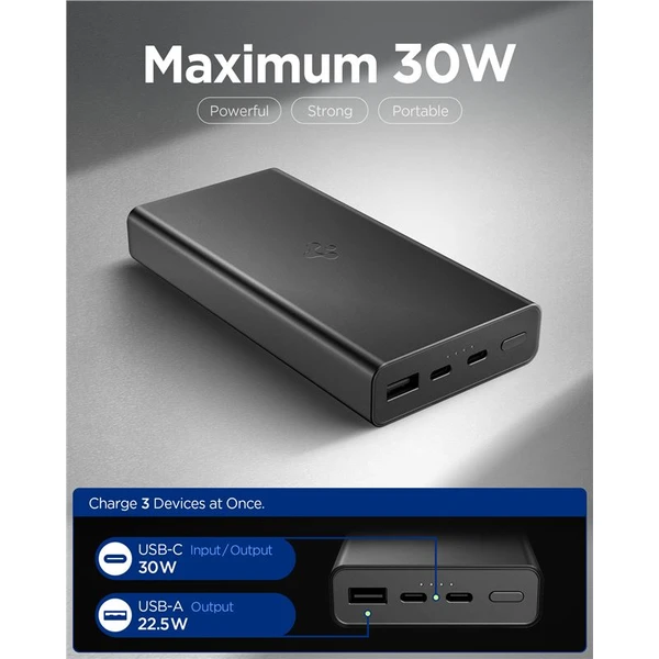 Spigen Essential powerbanka 20000mAh (30W) černá (EA3020) - Powerbanky - Obrázek 0ea23af156f8488caf837a4784446273