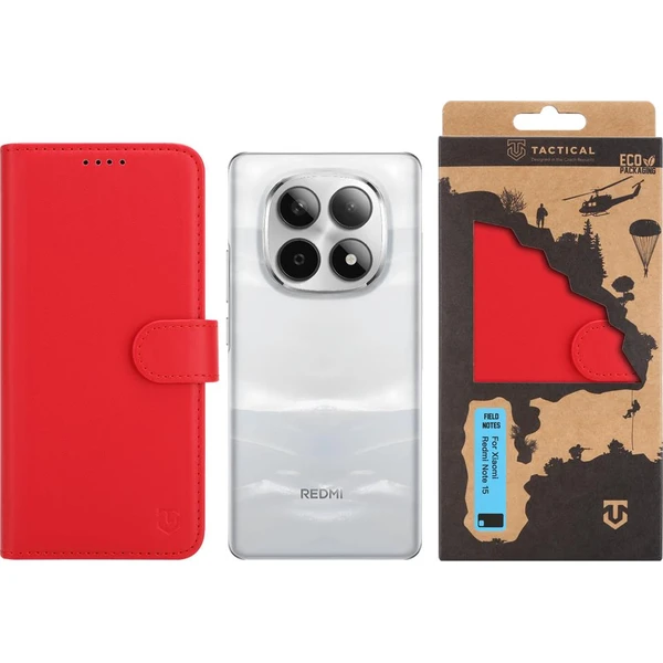 Tactical Field Notes pouzdro Xiaomi Redmi Note 15 4G/5G červené - Pouzdra - Obrázek 0eb552d2b38949848d18b410aab6e5ee